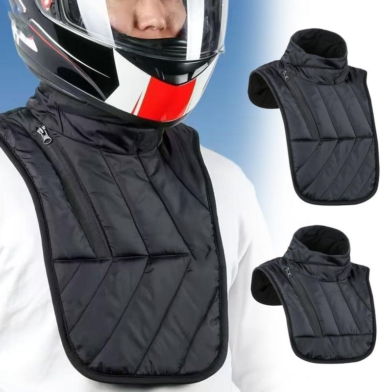 Motorcycle Neck Warmer Winter Windproof Neck Cover, Thermal Polyester Gaiter with Zipper for Cold Weather Riding (Long) - Image 2